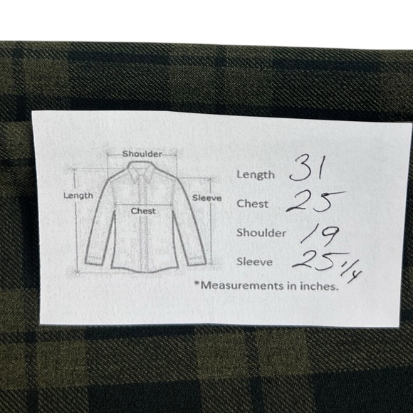 LL Bean Mens Large Shirt Plaid Green Black Made In USA Polyester Vintage EUC - Picture 6 of 8